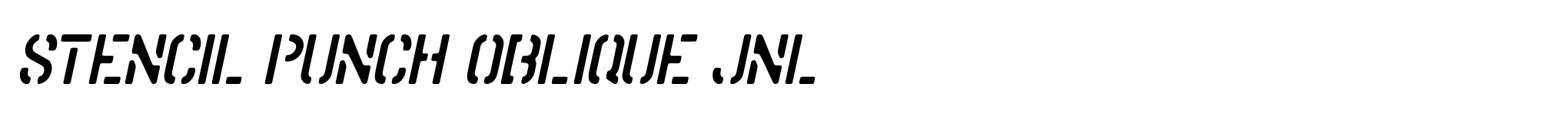 Stencil Punch Oblique JNL image
